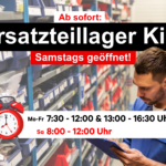 Ersatzteillager Kilb jetzt auch samstags geöffnet