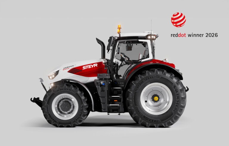 STEYR Traktor 6440 Cervus CVT ist Red Dot Winner 2026