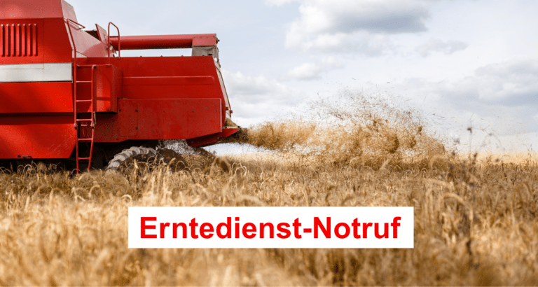 Erntedienst-Notruf
