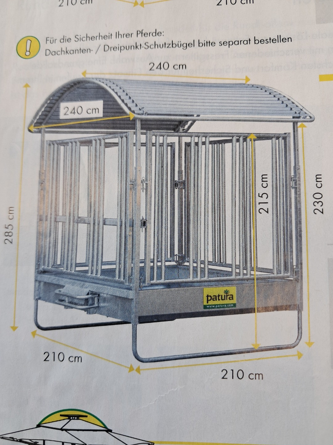 PATURA K.-Pferdefressgitter-Viereckraufe