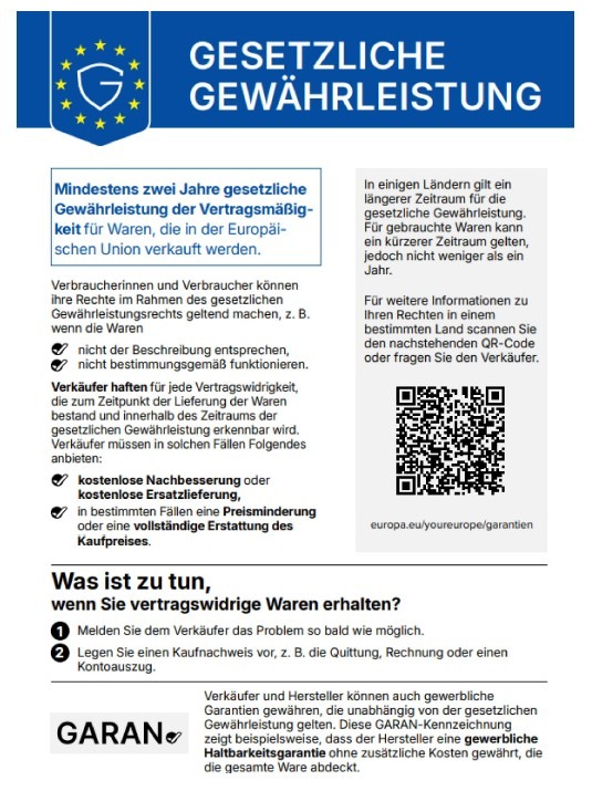 Gesetzliche Gewährleistung 2026